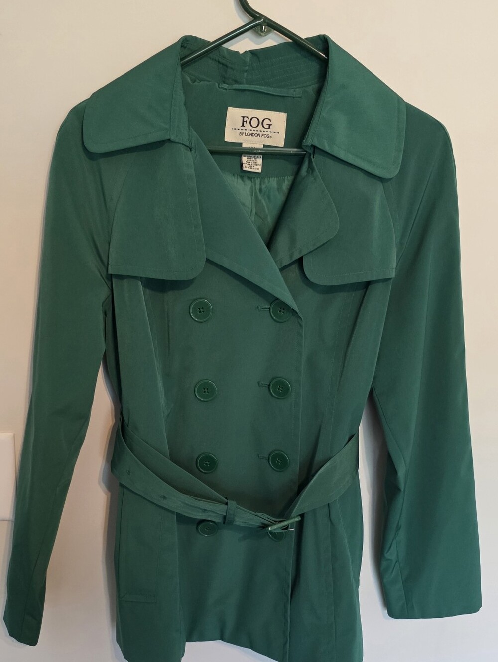 London Fog Forest Green Trench Coat